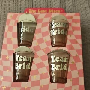 Team Bride Shot Glasses - Brown